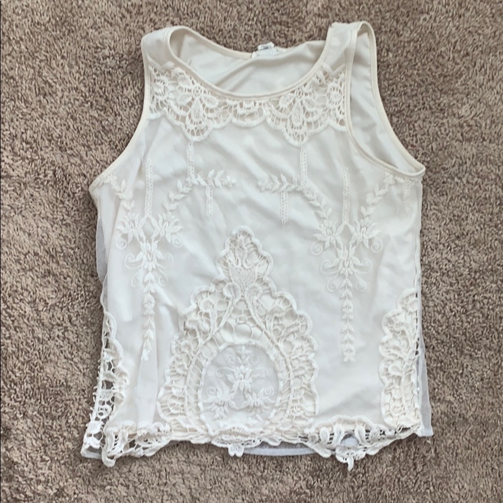 Lace Tank Top Blouse